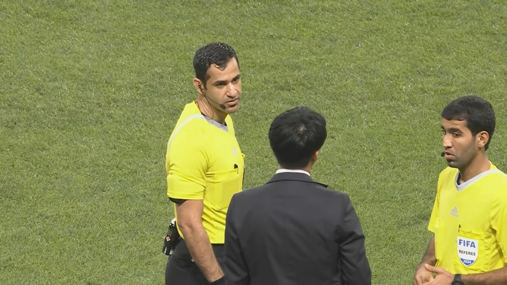  賈西姆執(zhí)法亞冠海港客戰(zhàn)神戶勝利船，此前主哨國足0-7日本