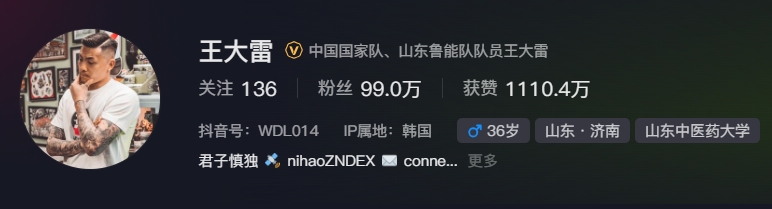  事出突然？泰山賽前幾小時亞冠退賽，王大雷社媒IP還顯示在韓國